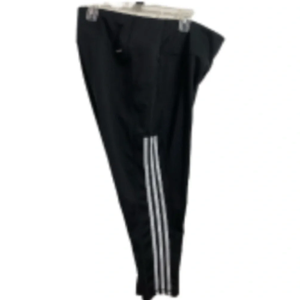 EUC Adidas Aeroready Black Athletic Leggings with White Stripes Size: 2X - Picture 2 of 11